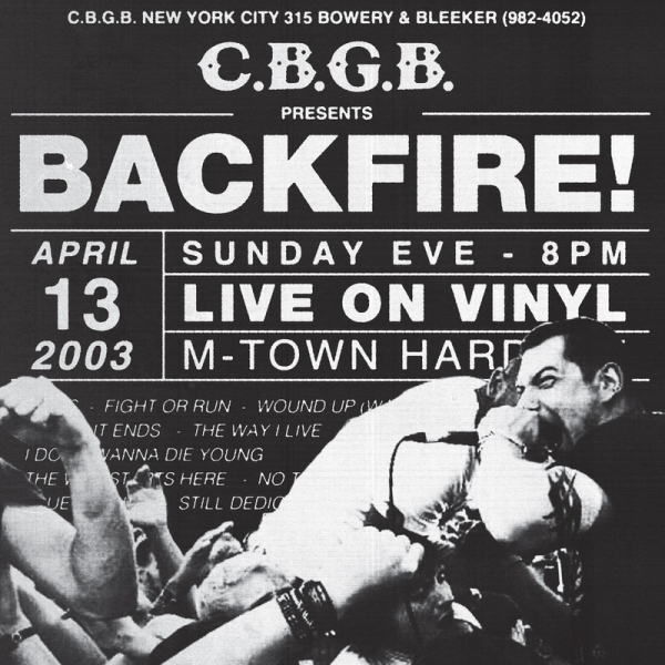 Backfire! - Live At CBGB'S, LP lim. 500 versch. Farben