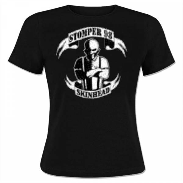 Stomper 98 - Skinhead, Girlie-Shirt schwarz