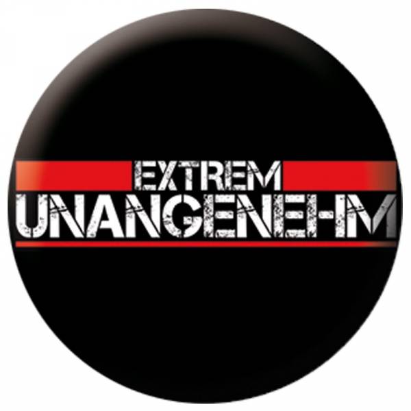 Extrem Unangenehm - Logo, Button B049